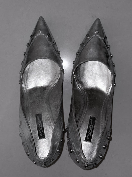 Dolce & Gabbana Silver Pumps
